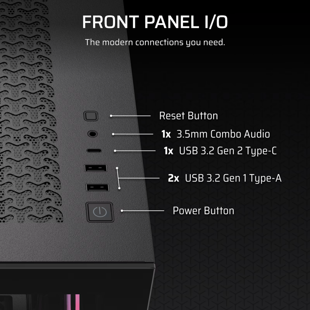 Corsair 3500X RS-R ARGB Mid-Tower PC Case – Black