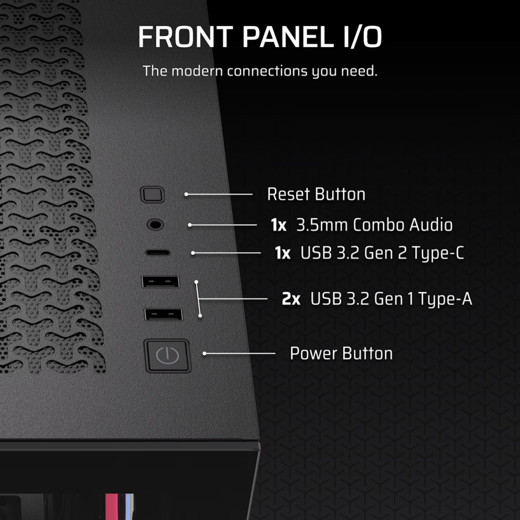 Corsair 3500X LX-R RGB iCUE LINK Mid-Tower PC Case – Black