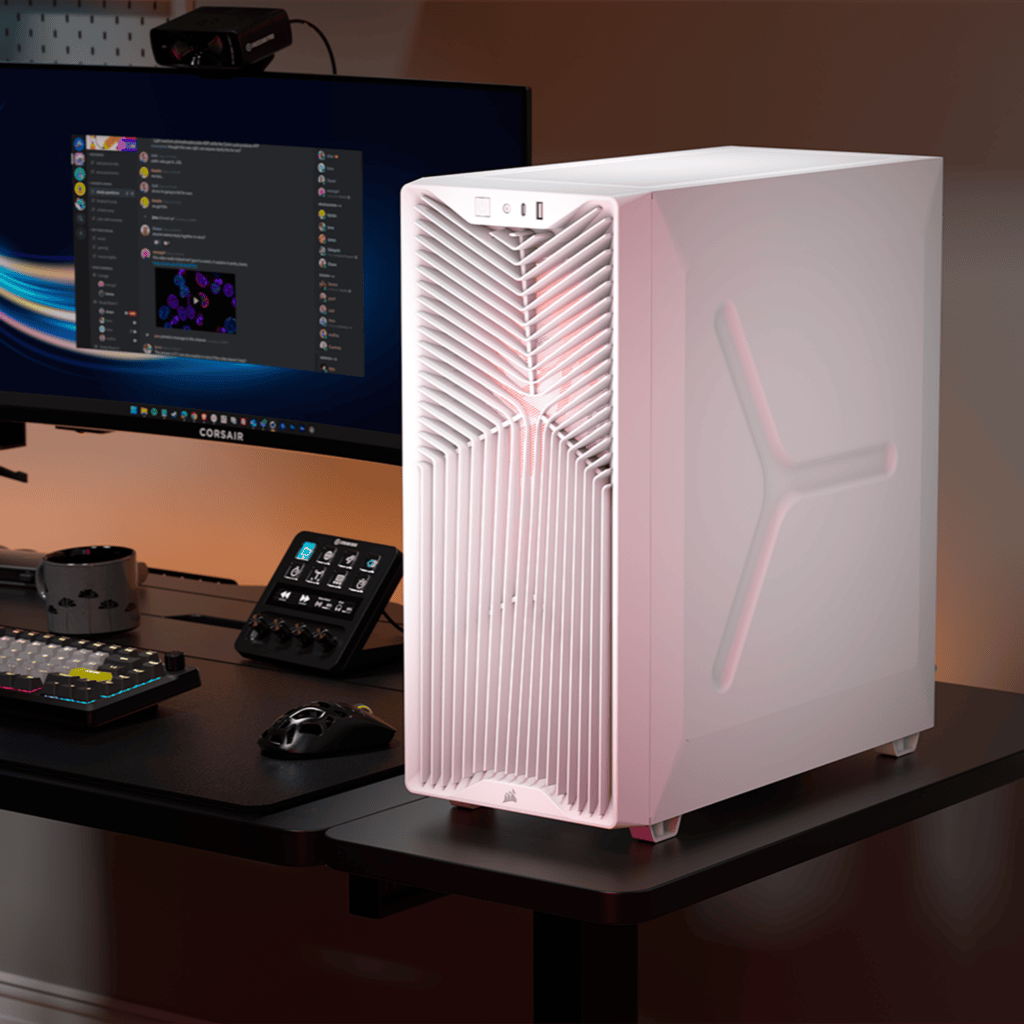 Corsair 3200D RS ARGB Mid-Tower PC Case – White