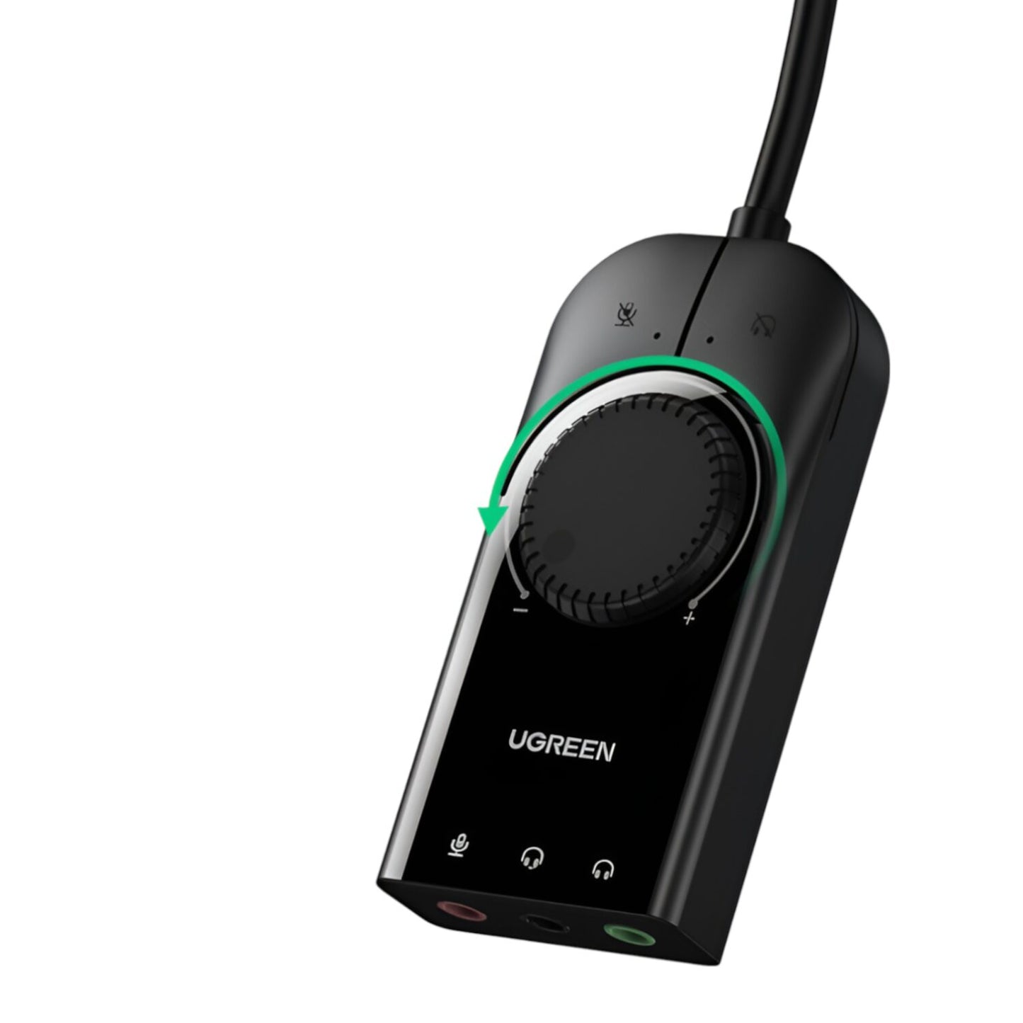 UGREEN CM129-40964 USB-A to 3.5mm External Stereo Sound Adapter – Black