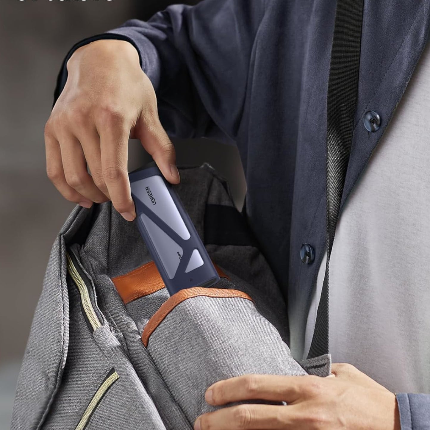 UGREEN CM777 M.2 NVMe/SATA SSD Enclosure (20Gbps) – Silver