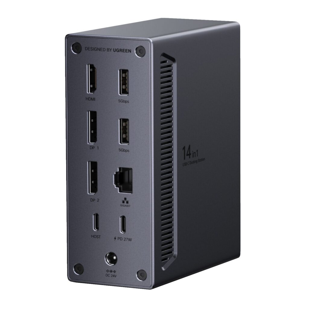 UGreen 14-in-1 USB Type-C TO USB/2x HDMI/DP/RJ45 Docking Station