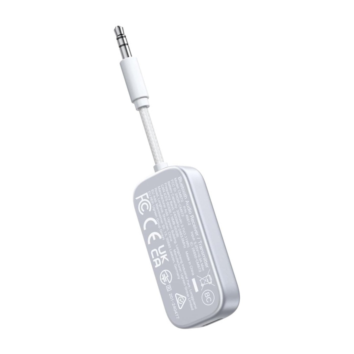 UGREEN 3.5mm Bluetooth 5.4 Audio Receiver/Transmitter – White