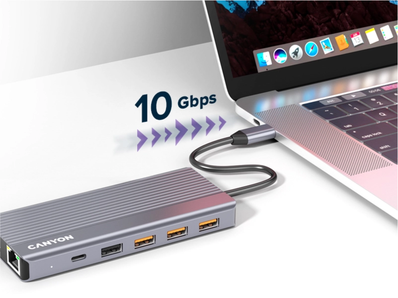 Canyon DS-16 13-in-1 USB-C Hub 4K - Grey