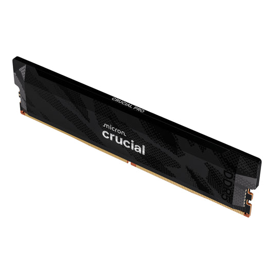 Crucial Pro 16GB 6400Mhz DDR5 Desktop OC Gaming Memory – Black