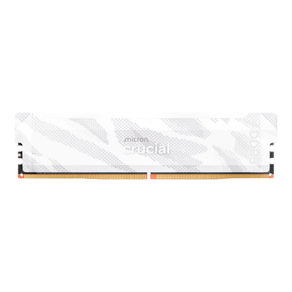 Crucial Pro 16GB 6400Mhz DDR5 Desktop OC Gaming Memory – White