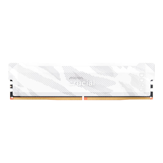 Crucial Pro 16GB 6400Mhz DDR5 Desktop OC Gaming Memory – White