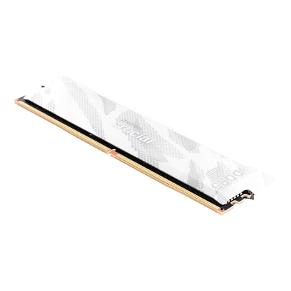 Crucial Pro 16GB 6400Mhz DDR5 Desktop OC Gaming Memory – White