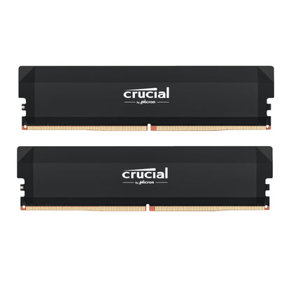 Crucial Pro DDR5 Overclocking Black Desktop Memory – 32GB (2X16GB), 6400MHz