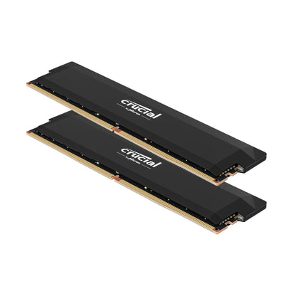 Crucial Pro DDR5 Overclocking Black Desktop Memory – 32GB (2X16GB), 6400MHz