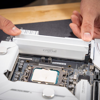 Crucial Pro DDR5 Overclocking White Desktop Memory – 64GB (2X32GB), 6000MHz