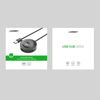 UGREEN 4-IN 1 USB 2.0 Hub (20777) – Black