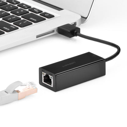 UGREEN CR110 Ethernet Adapter | USB 2.0 to RJ45 – Black