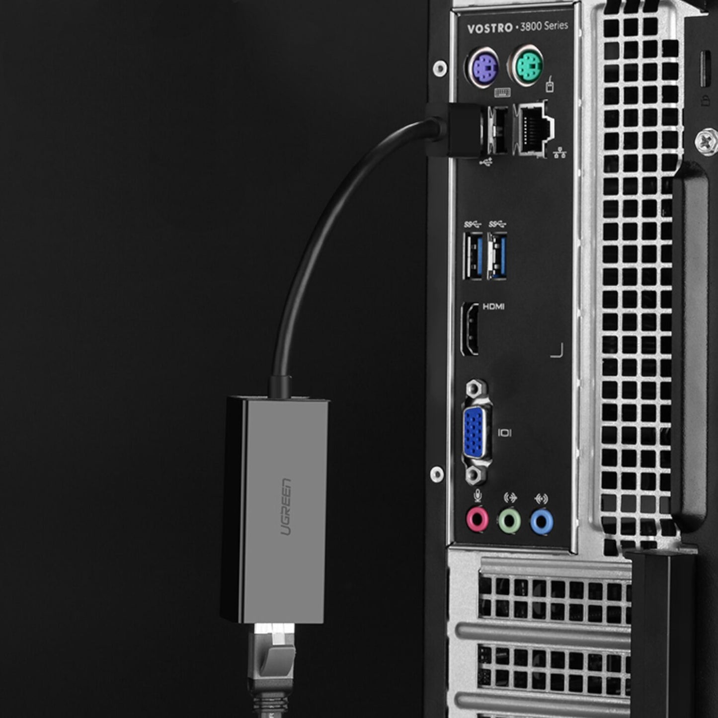 UGREEN CM111 USB3.0 to RJ5 Gigabit Ethernet Adapter – Black