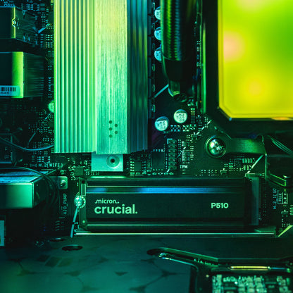 Crucial P510 M.2 Gen5 NVMe SSD - 1TB, with Heatsink