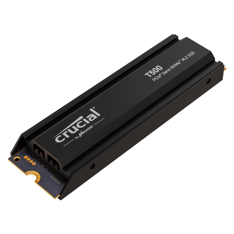 Crucial T500 M.2 NVMe Gen4 SSD - 1TB with Heatsink