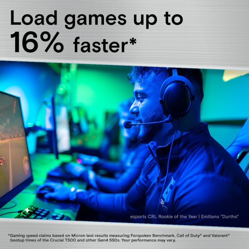 Crucial T500 M.2 NVMe Gen4 SSD - 4TB