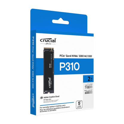 Crucial P310 PCIe Gen4 NVMe M.2 SSD - 2TB