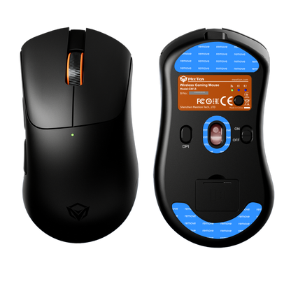 Meetion Lightweight Wireless Gaming Mouse - Bluetooth, 65g, 12800 DPI