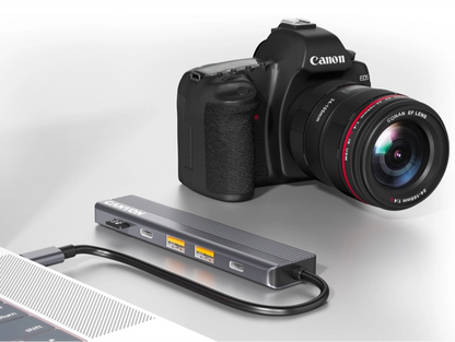 Canyon DS-17 6-in-1 4K USB-C Hub - Grey