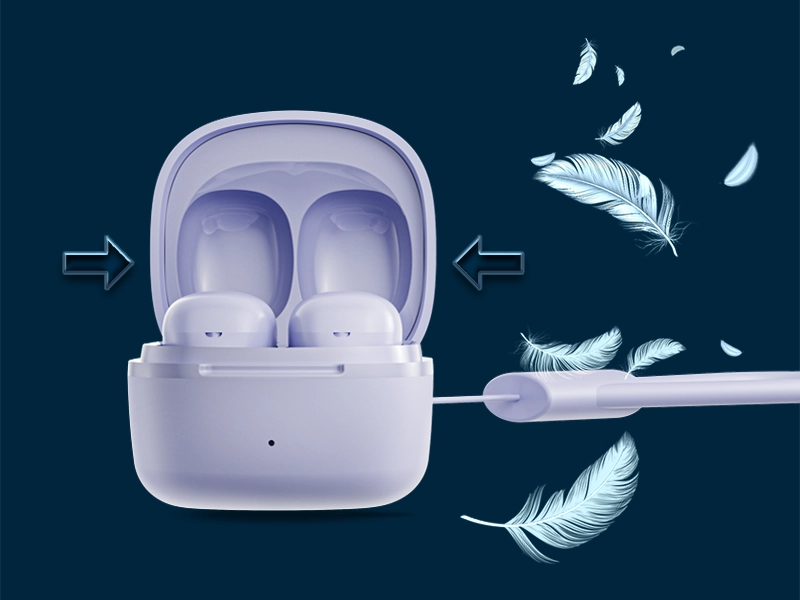 Canyon OnGo 4 Mini TWS True Wireless Earbuds - Purple