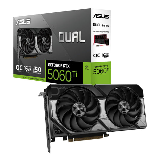 ASUS Dual GeForce RTX 5060 Ti OC Edition 16GB GDDR7 Graphics Card