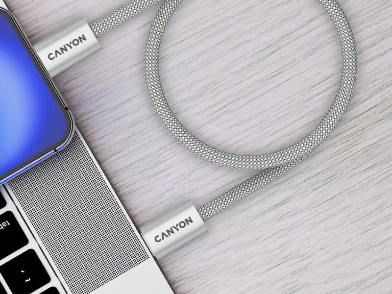 Canyon USB-C to USB-C 60W 1M - Light Grey