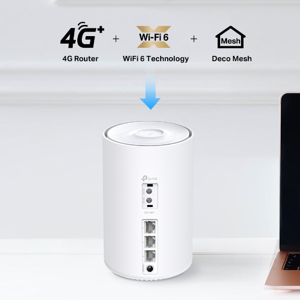 TP-Link 4G+ AX1500 Whole Home Mesh WiFi 6 Gateway - Deco X10-4G