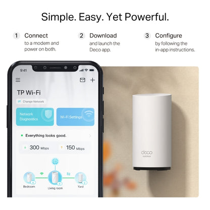 TP-Link BE3600 Outdoor / Indoor Mesh WiFi 7 Router - Deco BE25-Outdoor