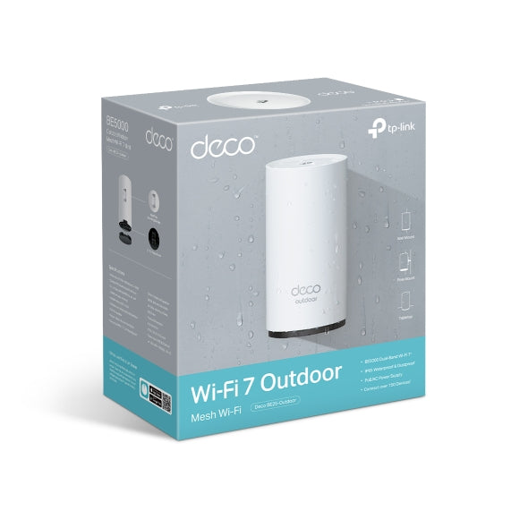 TP-Link BE3600 Outdoor / Indoor Mesh WiFi 7 Router - Deco BE25-Outdoor
