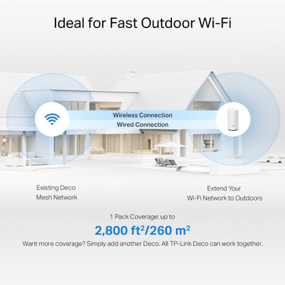 TP-Link BE3600 Outdoor / Indoor Mesh WiFi 7 Router - Deco BE25-Outdoor