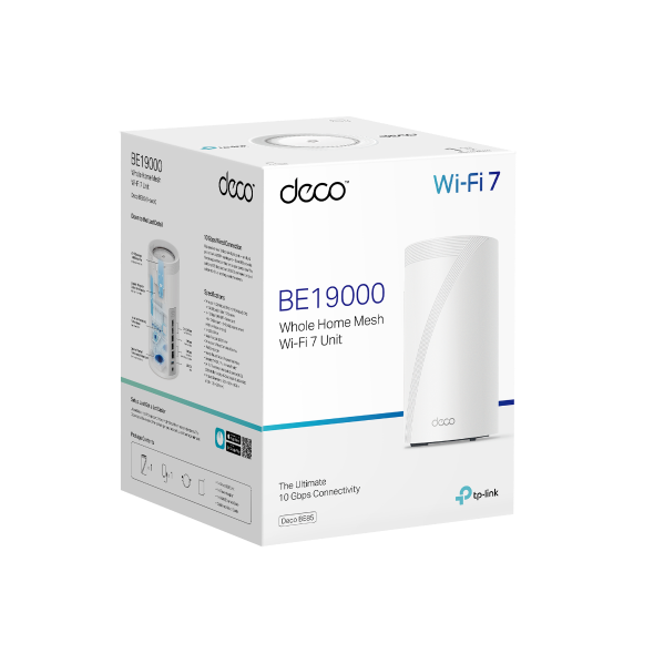 TP-Link BE19000 Tri-Band Whole Home Mesh WiFi 7 System - Deco BE85