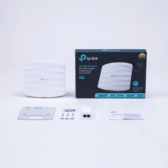 TP-Link AC1350 Wireless MU-MIMO Gigabit Ceiling Mount Access Point - EAP225