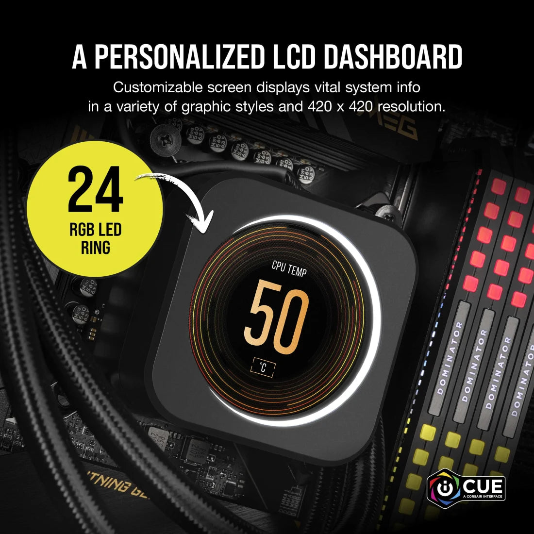 Corsair iCUE ELITE CPU Cooler LCD Display Upgrade Kit