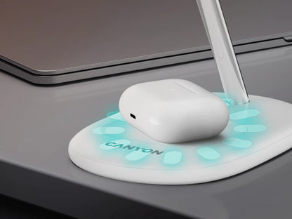 Canyon WCS-205 15W Qi2 2-in-1 Wireless Charger - White