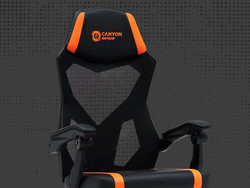 Canyon Ergonomic Gaming Chair Flow MCH01 - Black Orange
