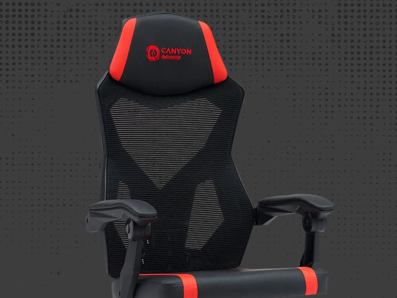 Canyon Ergonomic Gaming Chair Flow MCH01 - Black Red