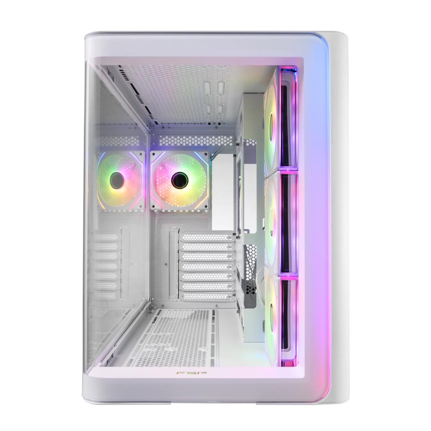 FSP M580 ARGB ATX Mid Tower Gaming Chassis – White