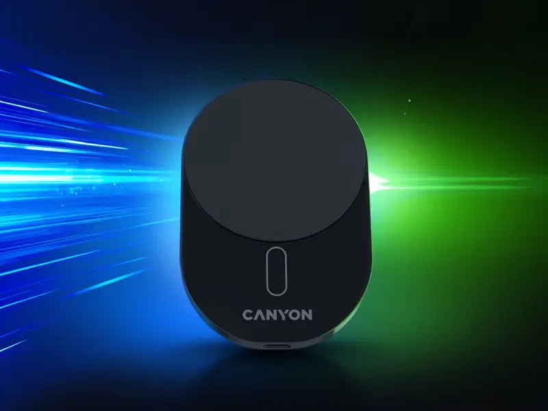 Canyon OnGrip 105 15W Qi2 Wireless Car Charger - Black