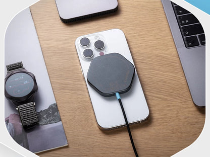 Canyon HEXAGON 110 15W Qi2 Wireless Charger - Black