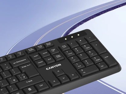 Canyon KB-W01 Wireless Keyboard - Black