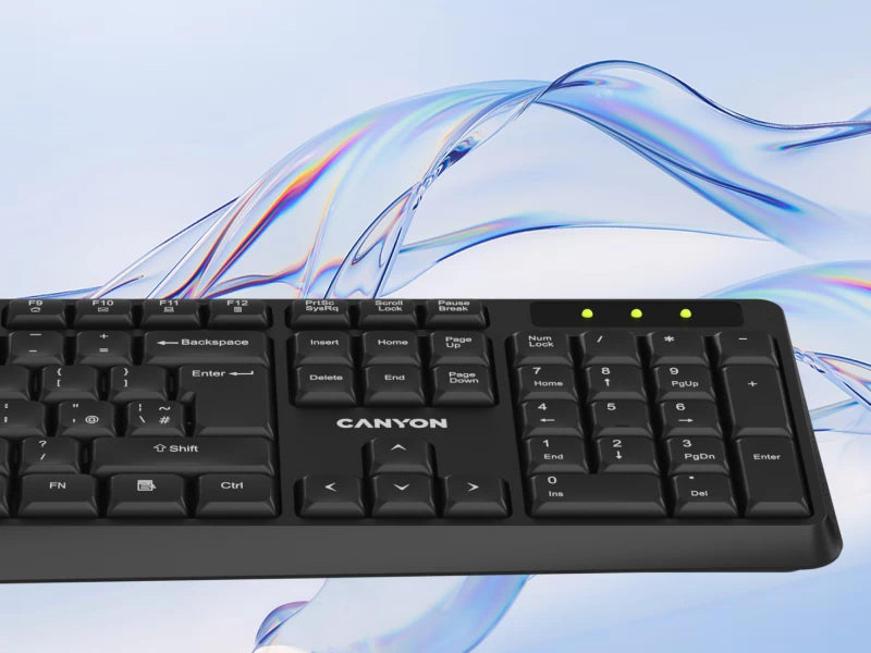 Canyon SET-W01 Keyboard+Mouse Wireless - Black