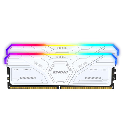 Geil Gemini RGB DDR5 White Desktop Memory – 32GB (2X16GB), 6000MHz