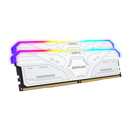 Geil Gemini RGB DDR5 White Desktop Memory – 32GB (2X16GB), 6000MHz