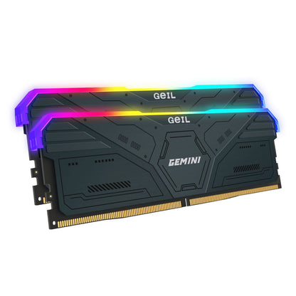 Geil Gemini RGB DDR5 Grey Desktop Memory – 32GB (2X16GB), 6000MHz
