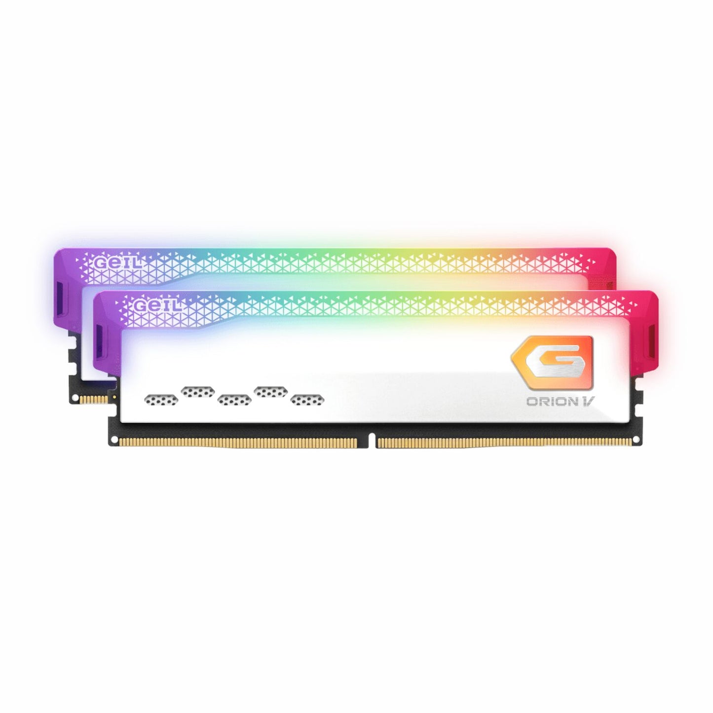 Geil Orion RGB DDR5 White Desktop Memory – 32GB (2X16GB), 6000MHz