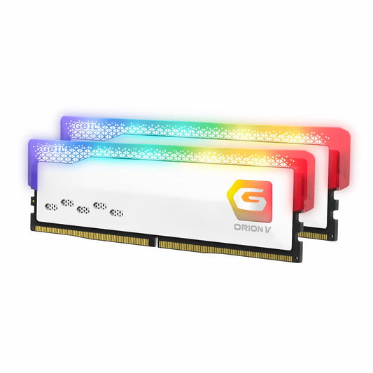 Geil Orion RGB DDR5 White Desktop Memory – 32GB (2X16GB), 6000MHz
