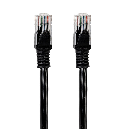 Black Gizzu Cat6 UTP Fly Lead Ethernet Network Cable - 0.5m