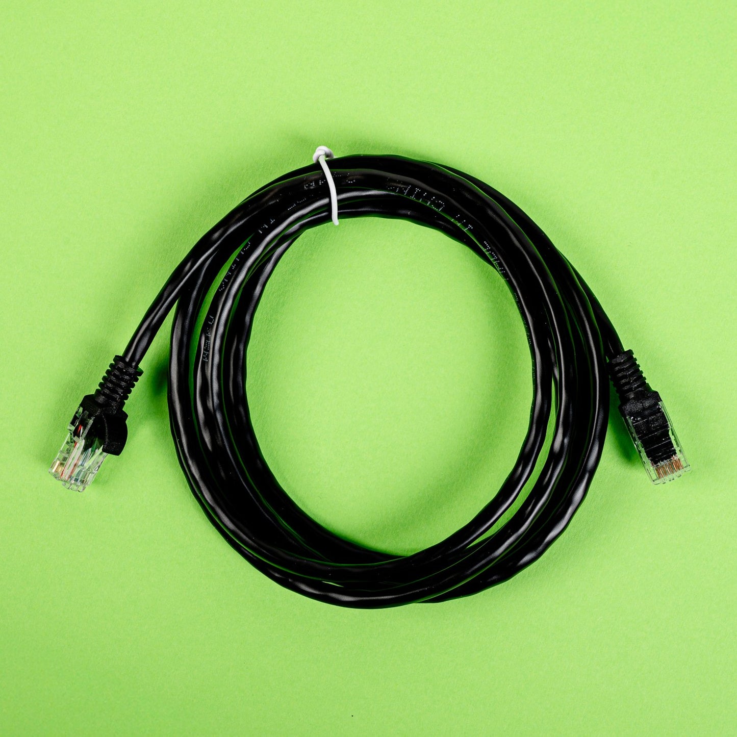 Black Gizzu Cat6 UTP Fly Lead Ethernet Network Cable - 2m