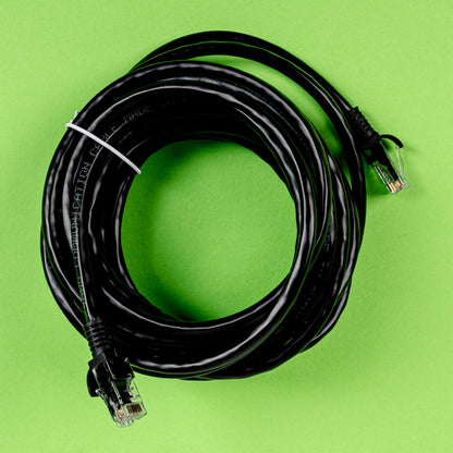Black Gizzu Cat6 UTP Fly Lead Ethernet Network Cable - 5m